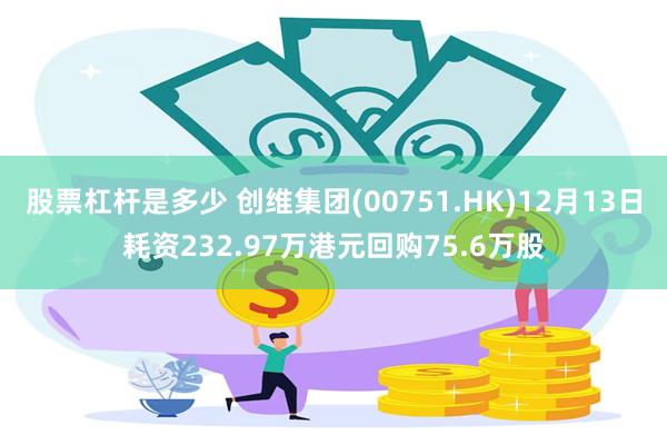 股票杠杆是多少 创维集团(00751.HK)12月13日耗资232.97万港元回购75.6万股