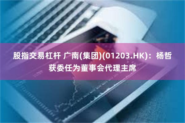 股指交易杠杆 广南(集团)(01203.HK)：杨哲获委任为董事会代理主席