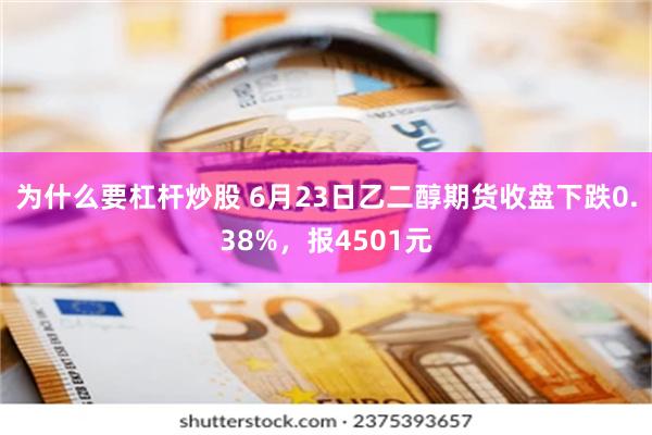 为什么要杠杆炒股 6月23日乙二醇期货收盘下跌0.38%，报4501元